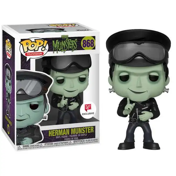 Funko The Munsters POP! Television Herman Munster Exclusive Vinyl Figure #868 [Biker, Damaged Package]