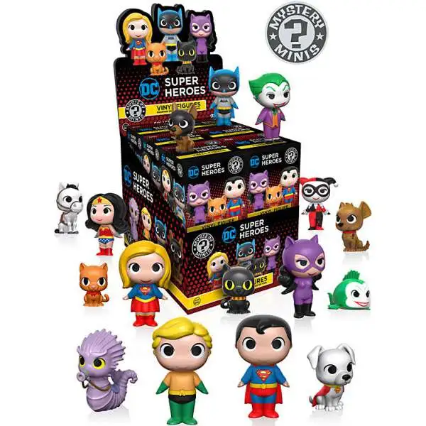 Funko Mystery Minis DC Super Heroes & Pets Mystery Box [12 Packs]