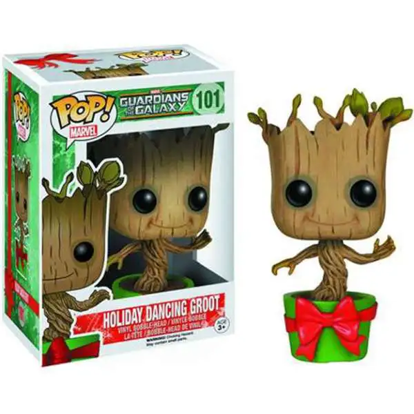 Funko Guardians of the Galaxy POP! Marvel Holiday Dancing Groot Vinyl Bobble Head #101 [Damaged Package]