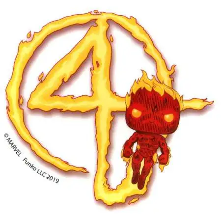 Funko Marvel Fantastic Four Human Torch Exclusive 3-Inch Sticker