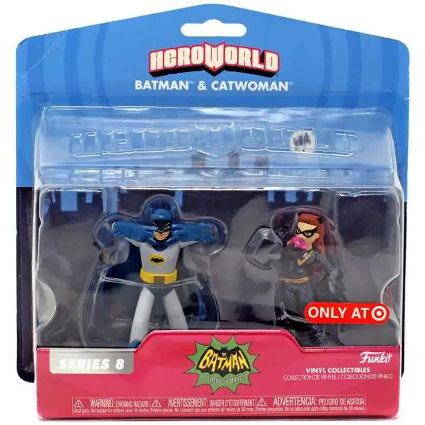 Funko DC Teen Titans Go! Hero World Series 3 Batman & Catwoman Exclusive 4-Inch Vinyl Figure 2-Pack [Batusi]