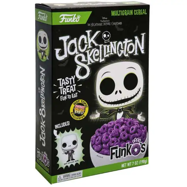 FunkO's The Nightmare Before Christmas Jack Skellington Exclusive 7 Ounce Breakfast Cereal