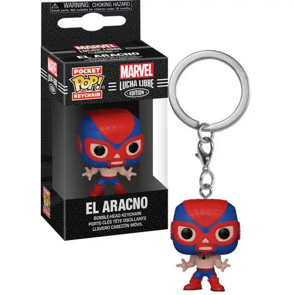 Funko Marvel Luchadores Pocket POP! El Aracno Keychain [Spider-Man]