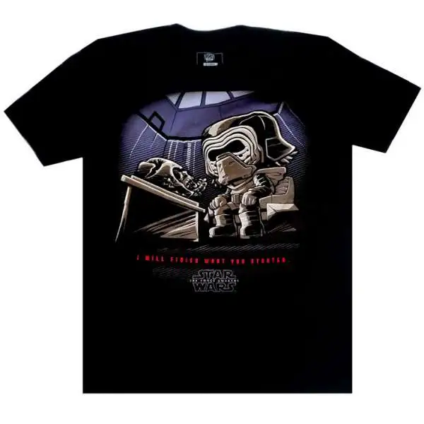 Funko Star Wars Kylo Ren with Vader's Mask Exclusive T-Shirt [X-Large, Sith Box]