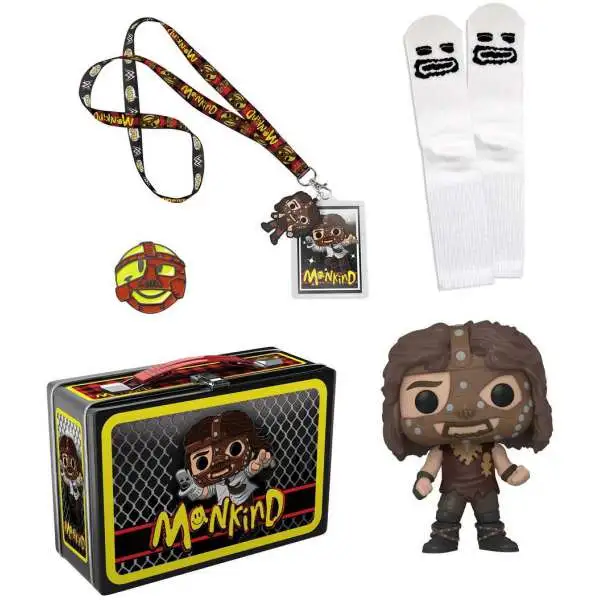 Funko WWE Wrestling POP! WWE Mankind Exclusive Tin Lunch Box Set
