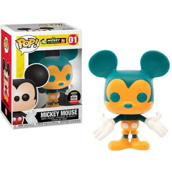 Funko Mickey The True Original POP! Disney Mickey Mouse Exclusive Vinyl Figure #01 [Orange & Teal, 90th Anniversary]