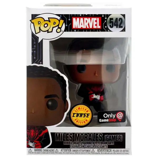 Funko POP! Marvel Miles Morales Vinyl Bobble Head #542 [Gamer, Chase]