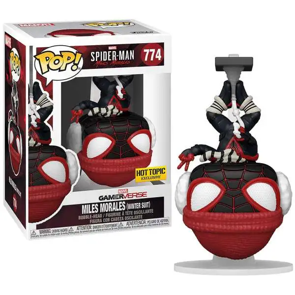 Funko Spider-Man POP! Marvel Miles Morales Exclusive Vinyl Figure #774 [Winter Suit, Upside Down]