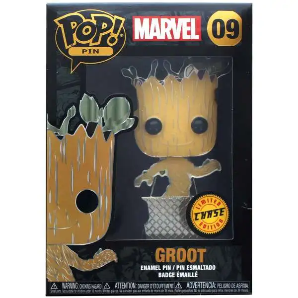 Funko Marvel Guardians of the Galaxy POP! Pin Baby Groot Large Enamel Pin #09 [Chase]