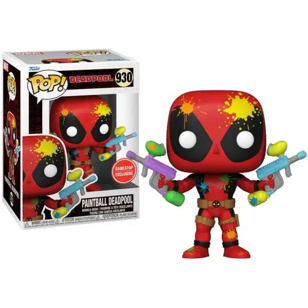 Funko POP! Marvel Paintball Deadpool Exclusive Vinyl Bobble Head #930