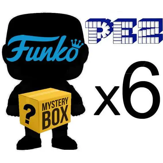 Funko POP! PEZ MYSTERY BOX LOT of 6 Funko POP! PEZ [Completely RANDOM, No Duplicates Per Box!]