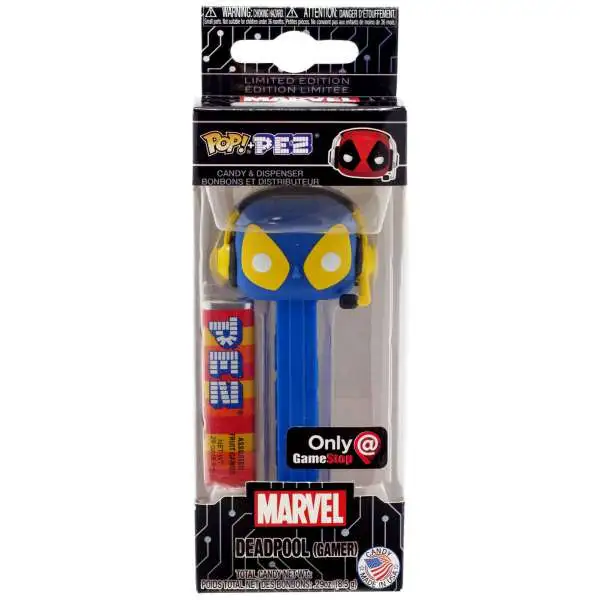 Funko Marvel POP! PEZ Deadpool Exclusive Candy Dispenser [Gamer, Blue & Yellow]