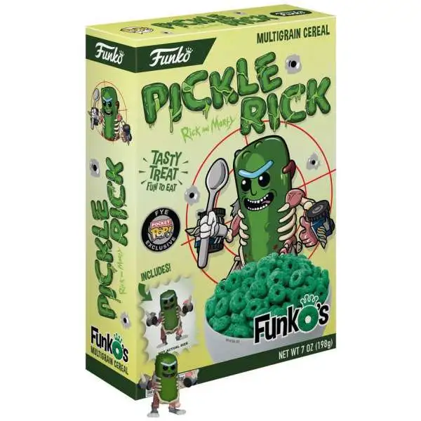 FunkO's Rick & Morty Pickle Rick Exclusive 7 Ounce Breakfast Cereal