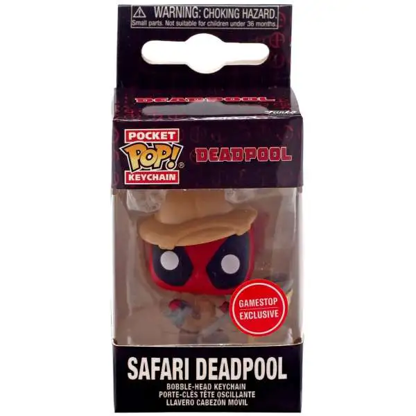 Funko Marvel Pocket POP! Safari Deadpool Exclusive Keychain