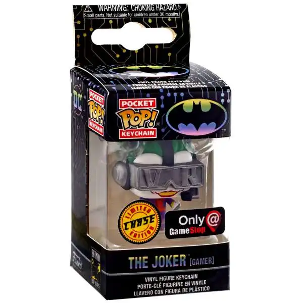 Funko DC Batman 80th Pocket POP! The Joker Exclusive Keychain [VR Gamer, Chase]