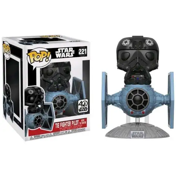 Funko POP! Star Wars TIE Fighter with TIE Pilot Deluxe Vinyl Bobble Head #221 [Damaged Package]