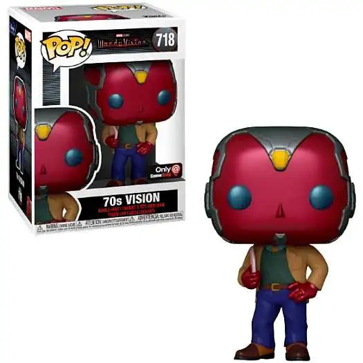 Funko WandaVision POP! Marvel 70's Vision Exclusive Vinyl Bobble Head #718