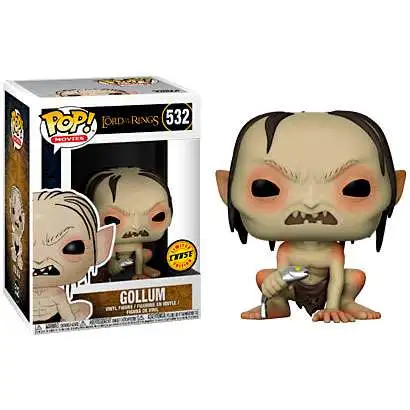 Funko Lord of the Rings POP! Movies Gollum Vinyl Figure #532 [Holding Fish, Chase Version]