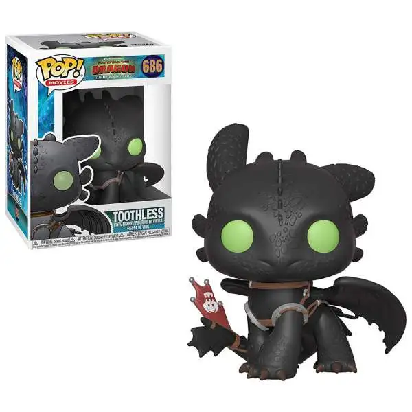 Funko How to Train Your Dragon The Hidden World POP! Movies Toothless Vinyl Figure #686 [Hidden World, Damaged Package]