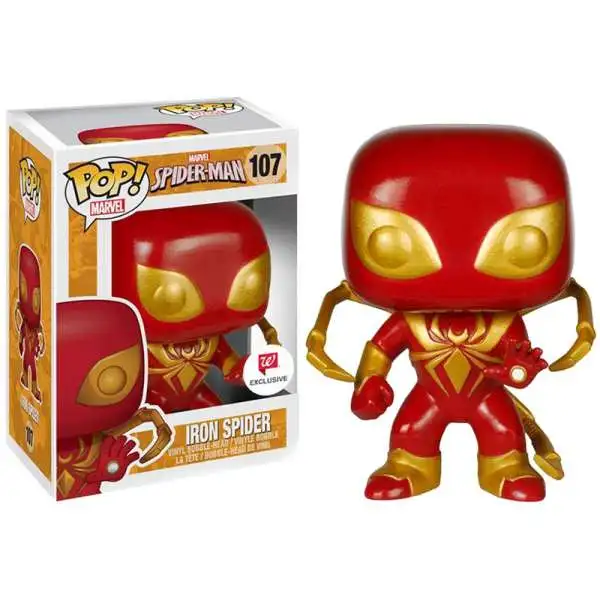Funko Spider-Man POP! Marvel Iron Spider Exclusive Vinyl Bobble Head #107