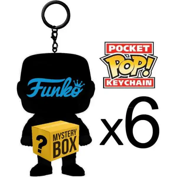 Funko Pocket POP! MYSTERY BOX LOT of 6 Funko Pocket POP! Keychains [Completely RANDOM, No Duplicates Per Box!]