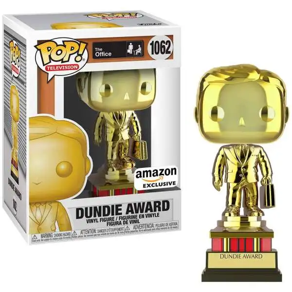Funko The Office POP! Television Dundie Award Exclusive Vinyl Figure #1062 [Gold Chrome, Customizable!]