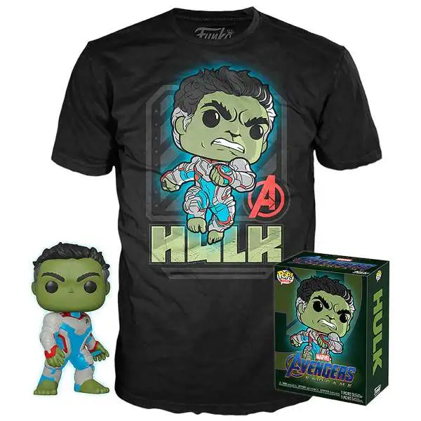 Funko Marvel Avengers Endgame POP! Tees Hulk Exclusive Vinyl Figure & T-Shirt [Small]
