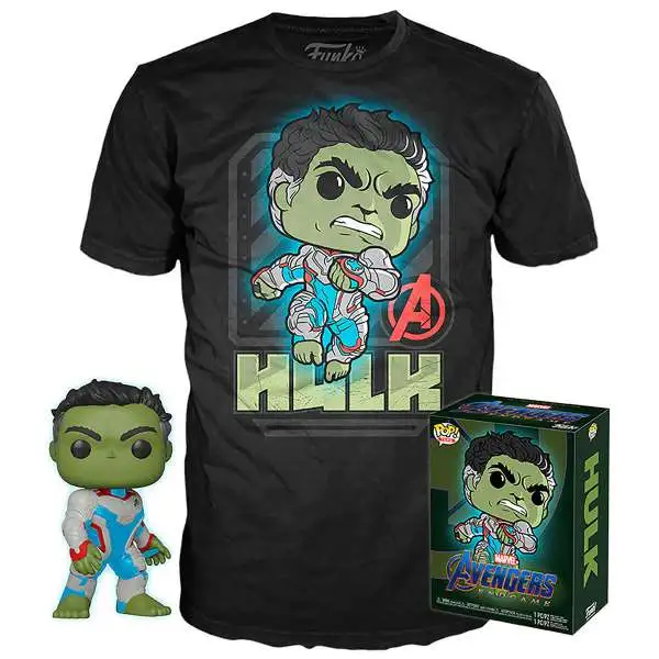 Funko Marvel Avengers Endgame POP! Tees Hulk Exclusive Vinyl Figure & T-Shirt [X-Small]