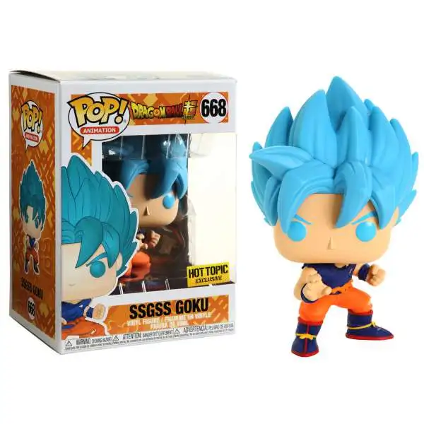Funko Dragon Ball Z POP! Animation SSGSS Goku Exclusive Vinyl Figure #668 [Damaged Package]