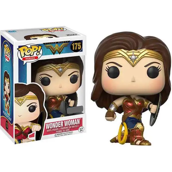 Funko DC Wonder Woman Movie POP! Heroes Wonder Woman Exclusive Vinyl Figure #175 [Metallic with Shield, Damaged Package]