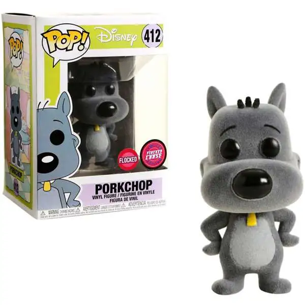 Funko Doug POP! Disney Porkchop Vinyl Figure #412 [Flocked, Chase Version]