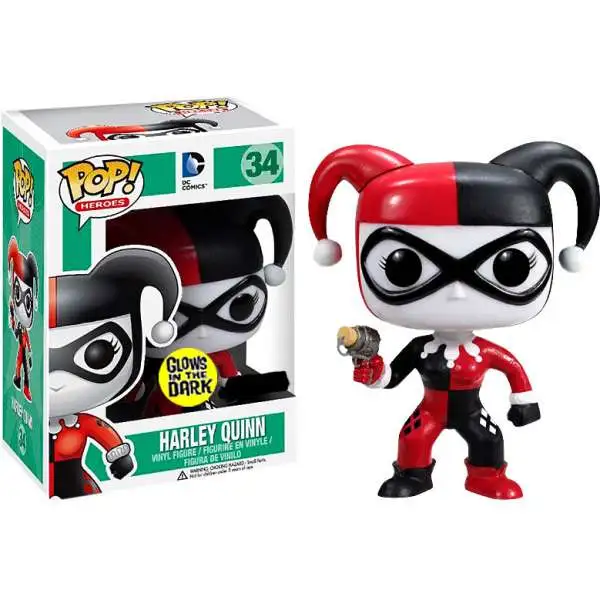 Funko DC Universe POP! Heroes Harley Quinn Exclusive Vinyl Figure #34 [Glow in the Dark, Loose]