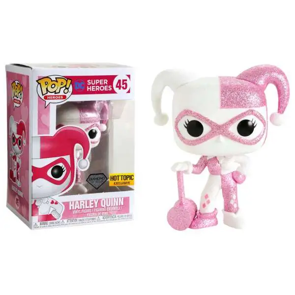 Funko DC Comics POP! Heroes Harley Quinn Exclusive Vinyl Figure #45 [Pink, Diamond Collection]