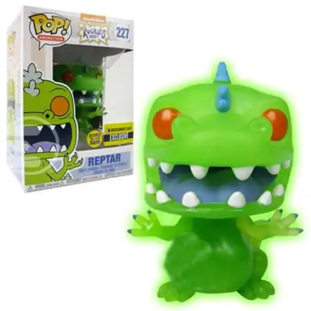 Funko Nickelodeon Rugrats POP! Animation Reptar Exclusive Vinyl Figure #227 [Glow in the Dark, Damaged Package]