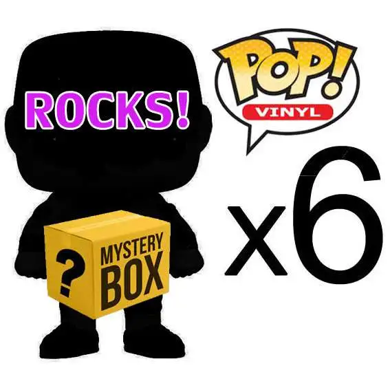 Funko POP! Rocks ROCKS! MYSTERY BOX LOT of 6 Funko POP! Vinyl Figures [Completely RANDOM, No Duplicates Per Box!]