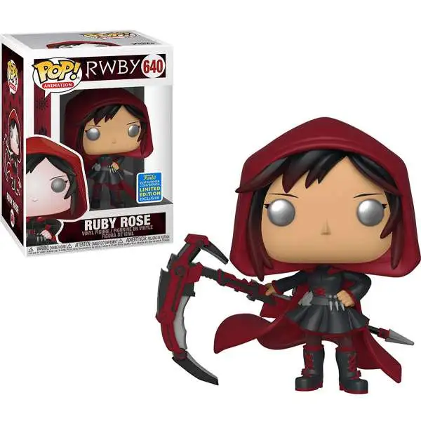 Funko RWBY POP! Animation Ruby Rose Exclusive Vinyl Figure #640 [with Hood, Damaged Package]