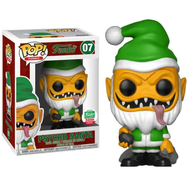 Spastik Plastik POP! Funko Psycho Santa (Yellow Version) Exclusive Vinyl Figure #07 [12 Days of Christmas]
