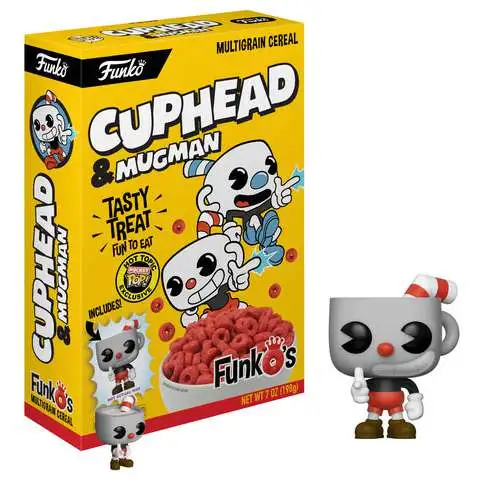 FunkO's Cuphead Exclusive 7 Ounce Breakfast Cereal [Yellow Box, Cuphead & Mugman, Damaged Package]