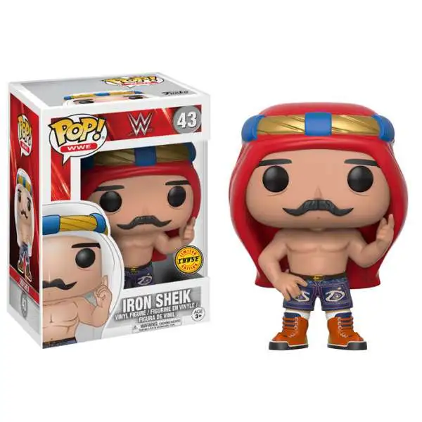 Funko WWE Wrestling POP! WWE Iron Sheik Vinyl Figure #43 [Red Turban Chase Version]