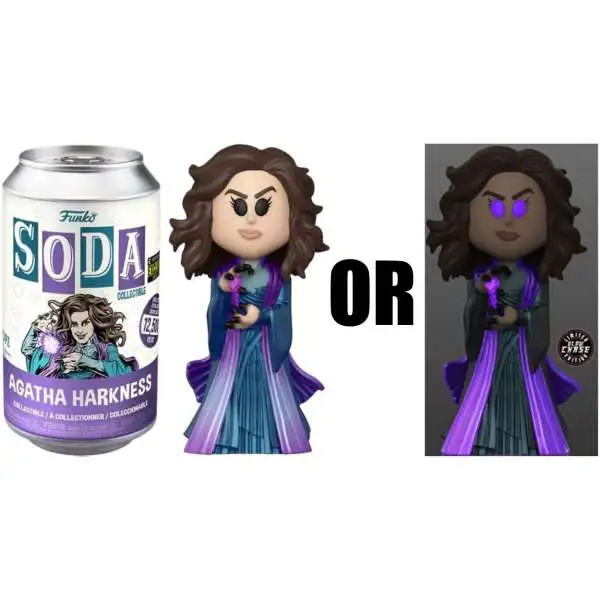 Funko Marvel WandaVision Vinyl Soda Agatha Harkness Exclusive Limited Edition of 12,500! Figure [1 RANDOM Figure, Look For The Chase!]