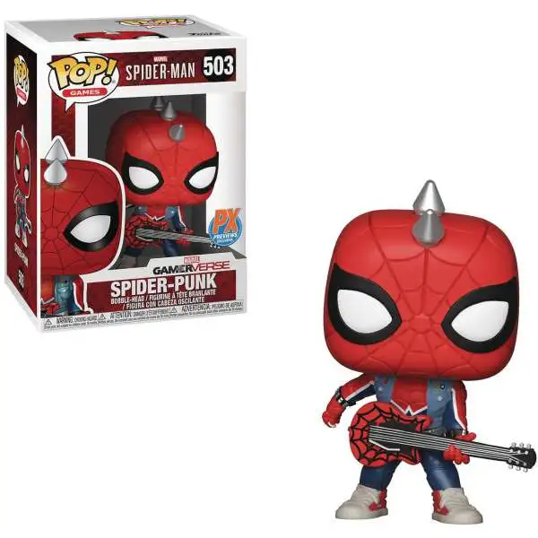 Funko Marvel Gamerverse Spider-Man POP! Games Spider-Punk Exclusive Vinyl Bobble Head #503
