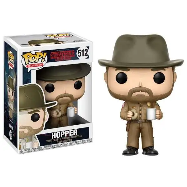 Funko Stranger Things POP! Television Hopper with Donut Vinyl Figure #512 [Regular Version, With Hat]