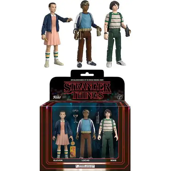 Funko Stranger Things Lucas, Mike & Eleven Action Figure 3-Pack [Damaged Package]