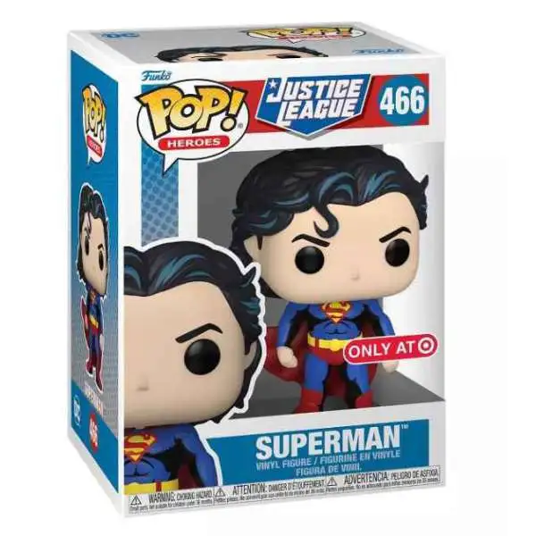 Funko DC Justice League POP! Heroes Superman Vinyl Figure #466 [Target Exclusive]