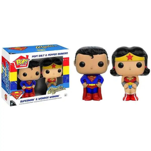 Funko DC POP! Home Superman & Wonder Woman Salt & Pepper Shakers