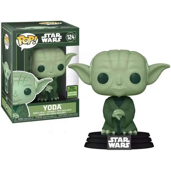 Funko POP! Star Wars Yoda Exclusive Vinyl Figure #124 [Green, Damaged Package]