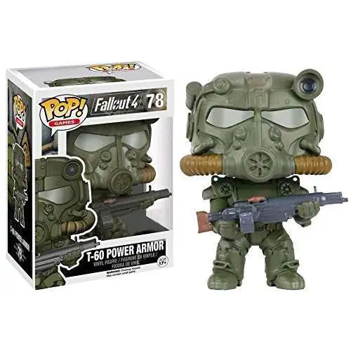 Funko Fallout 4 POP! Games T-60 Power Armor Exclusive Vinyl Figure #78 [Green, Damaged Package]
