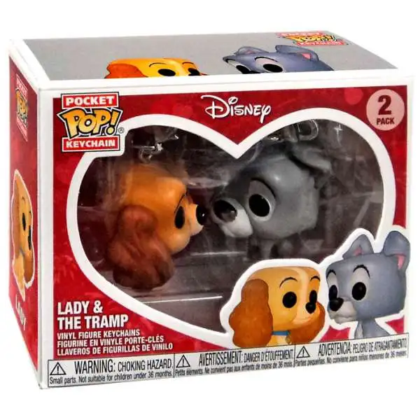 Funko Disney Pocket POP! Lady & The Tramp Exclusive Keychain 2-Pack [Ever After Castle]