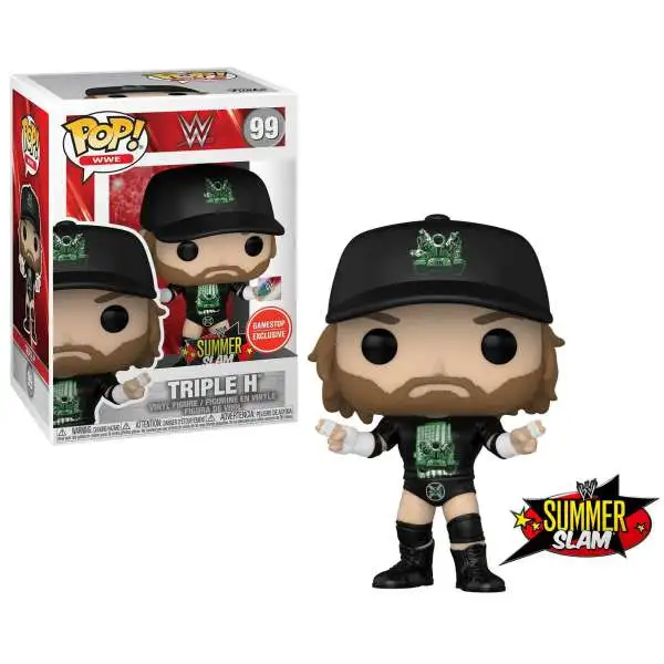 Funko WWE Wrestling POP! WWE Triple H Exclusive Vinyl Figure #99 [D-Generation X, with Summerslam Pin, Damaged Package]