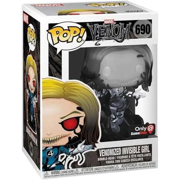 Funko POP! Marvel Venomized Invisible Girl Exclusive Vinyl Figure #690 [Invisible Version]